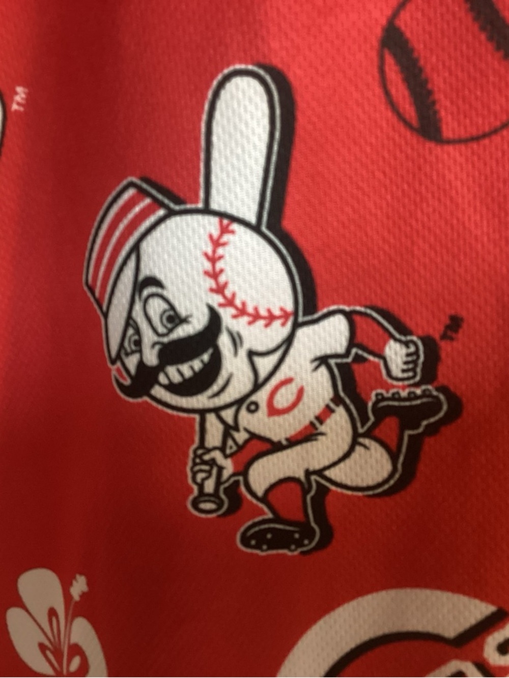 Cincinnati Reds Baseball Hawaiian Button Up Shirt Men’s Size XL - Picture 3 of 14